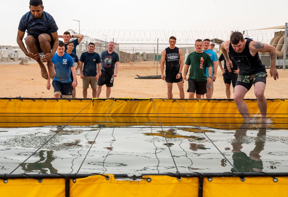 Team PSAB participates in a Tough Phoenix obstacle course for Police Week 2023