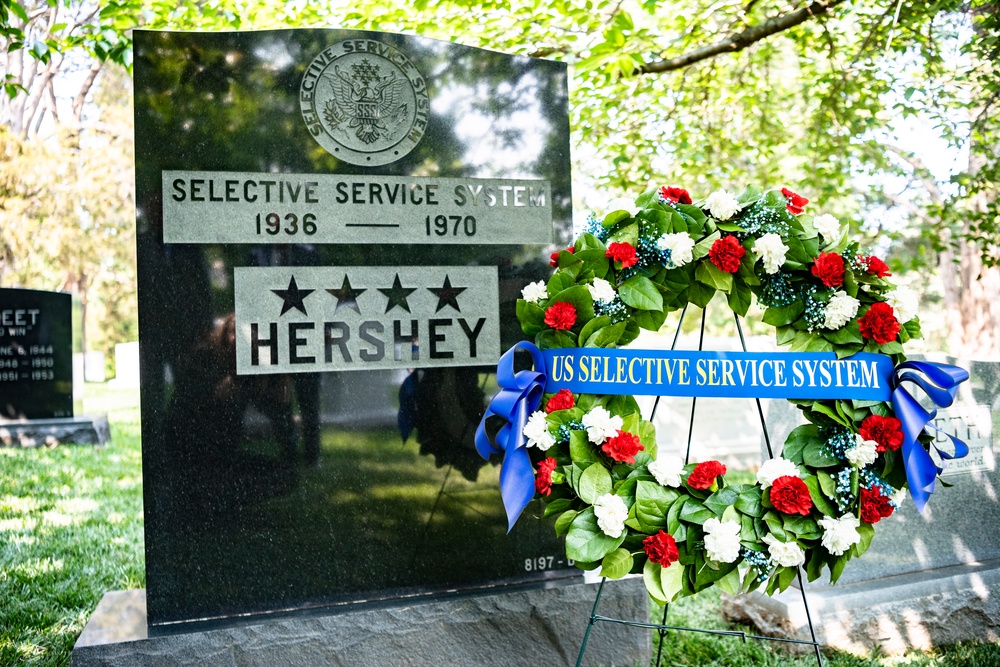 The Selective Service System Directorate (SSS) Honors Former SSS Director Gen. Lewis B. Hershey with a Wreath-Laying Ceremony in Section 7