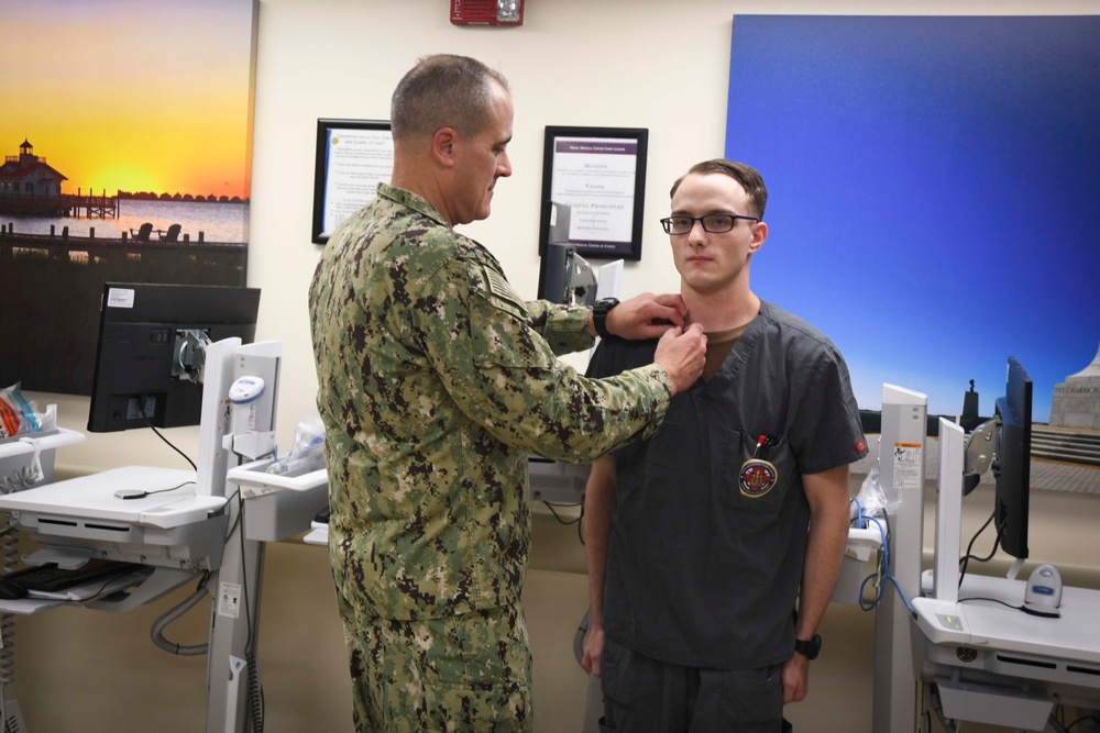 Naval Medical Center Camp Lejeune corpsman receives Navy and Marine Corps Achievement Medal