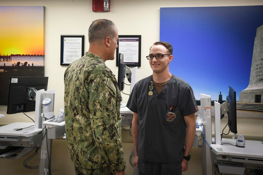 Naval Medical Center Camp Lejeune corpsman receives Navy and Marine Corps Achievement Medal