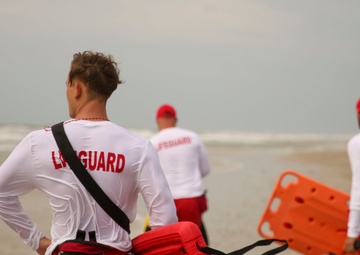 Marine Lifeguards and FESD Conduct Joint Beach Emergency Exercise
