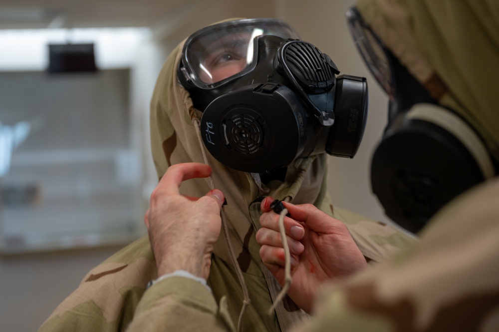 McConnell practices CBRN