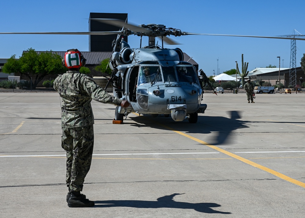 RED FLAG-Rescue 23-1: Navy MH-60S Seahawk takeoff