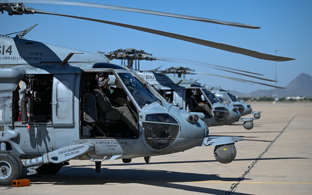 RED FLAG-Rescue 23-1: Navy MH-60S Seahawk takeoff
