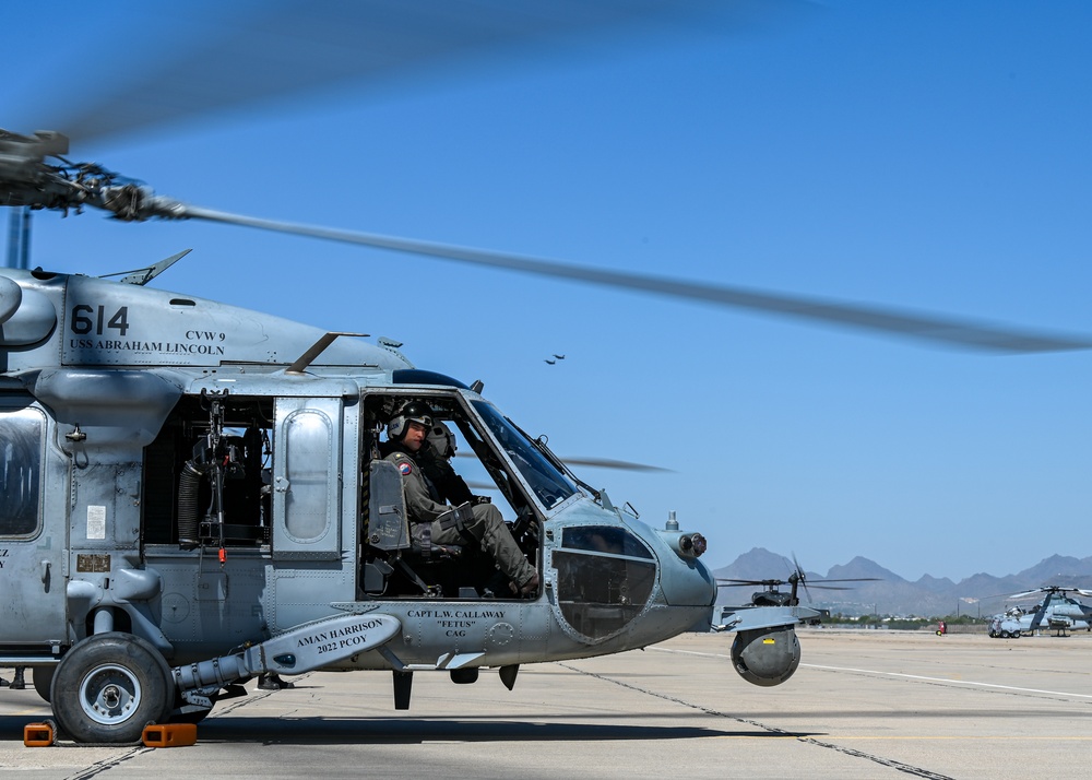 RED FLAG-Rescue 23-1: Navy MH-60S Seahawk takeoff