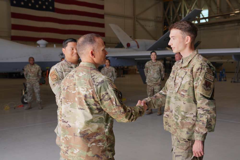 Air Combat Command Chief visits Creech AFB