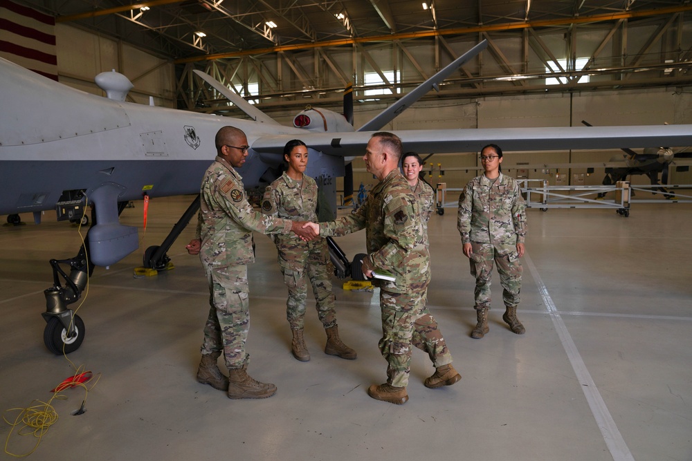 Air Combat Command Chief visits Creech AFB