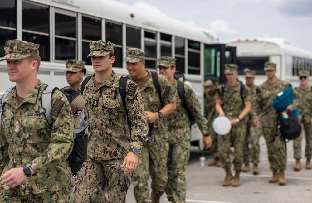 Midshipmen Arrive at Camp Lejeune for PROTRAMID