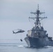 USS Normandy Conducts a Replenishment-at-Sea