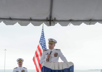 USS Canberra (LCS 30) Blue Crew Conducts Change of Command