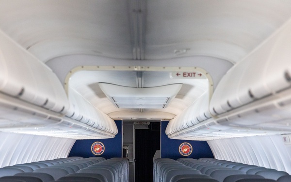 4th Marine Aircraft Wing C-40A Lands at Naval Air Station Joint Reserve Base Fort Worth