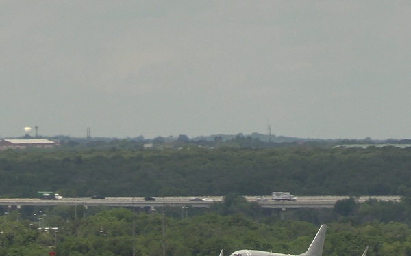 4th Marine Aircraft Wing C-40A Lands at Naval Air Station Joint Reserve Base Fort Worth