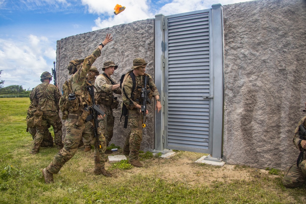 U.S. Soldiers Conduct Beach Insertion Training at MCBH