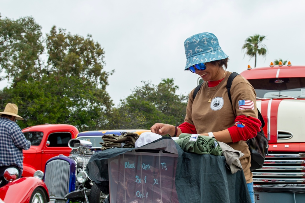 USS Essex Sailor Volunteer at Car Show