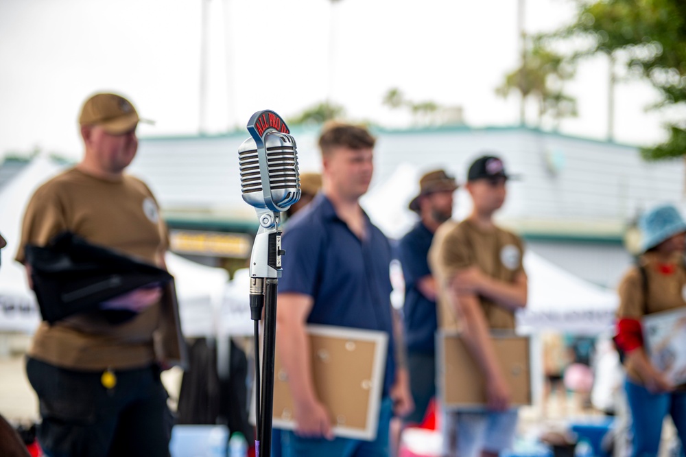 USS Essex Sailors Volunteer at Car Show