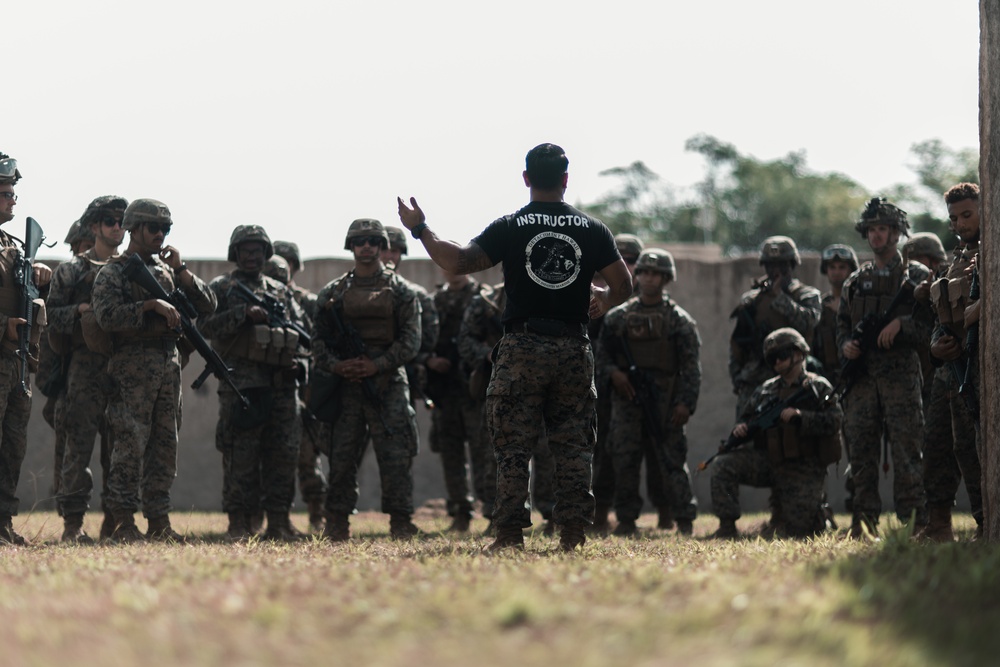 Combat Logistics Company 33 conducts urban operations training at Marine Corps Training Area Bellows