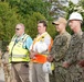 NAVFAC Washington personnel with partners at groundbreaking ceremony for the new Military Working Dog Kennel on Joint Base Andrews