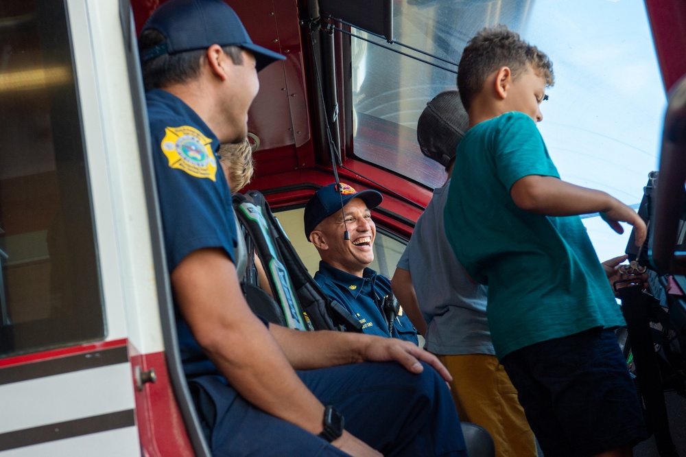 Pacific Missile Range Facility Fire Department Hosts Elementary School Students