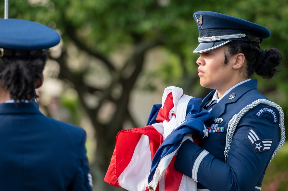 Yokota defenders end Police Week with retreat ceremony