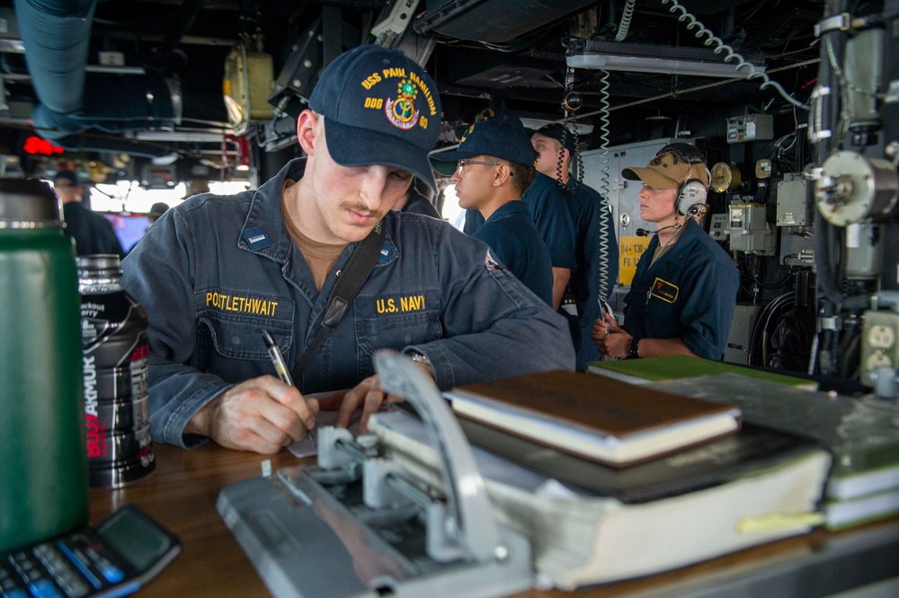 USS Paul Hamilton Departs Bahrain