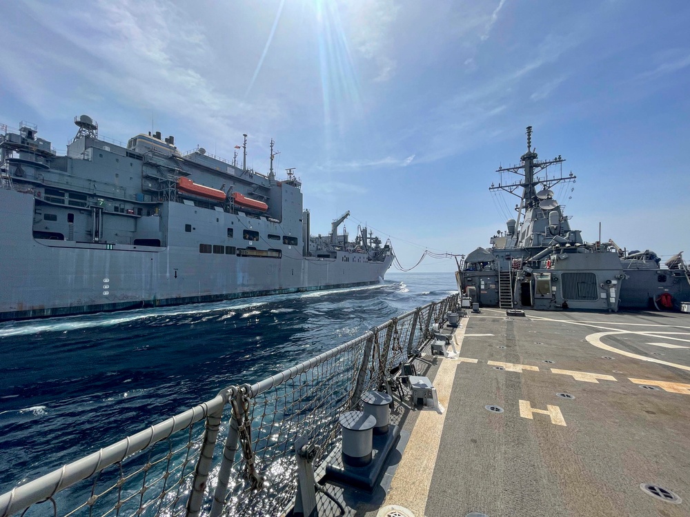 USS Paul Hamilton Replenishment-at-Sea