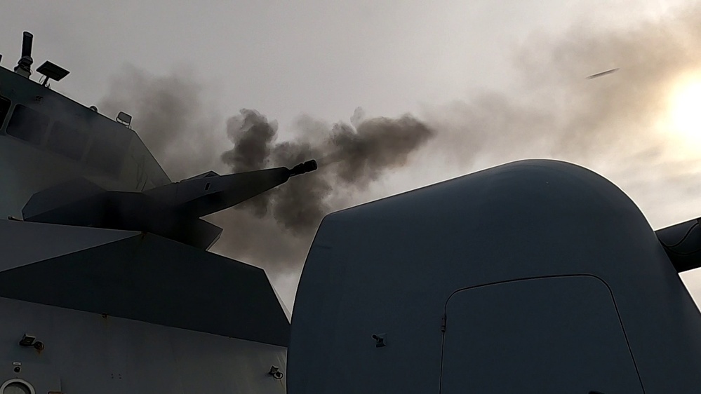 HDMS Esbern Snare (F342) Formidable Shield 2023 gunshoot