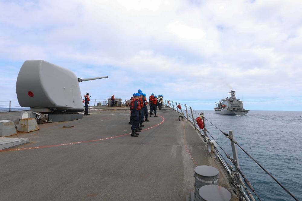 USS Ramage Sailors Conduct Daily Operations