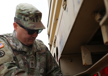 2-135 Infantry Battalion draws equipment in Krivolak North Macedonia