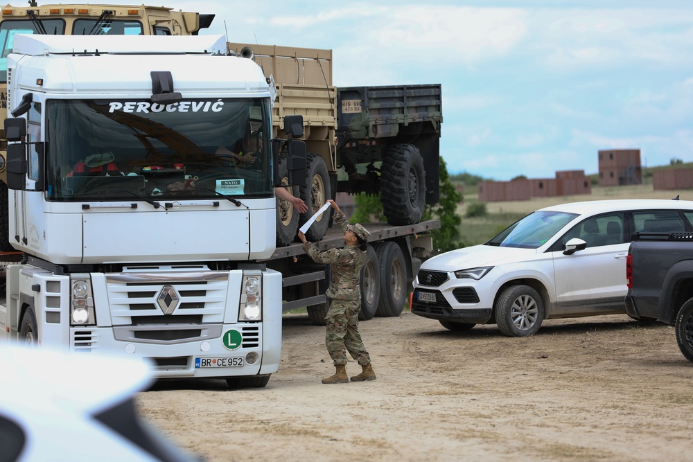 2-135 Infantry Battalion draws equipment in Krivolak North Macedonia