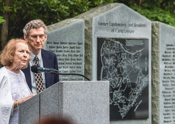 Former Landowners and Residents Monument Dedication Ceremony