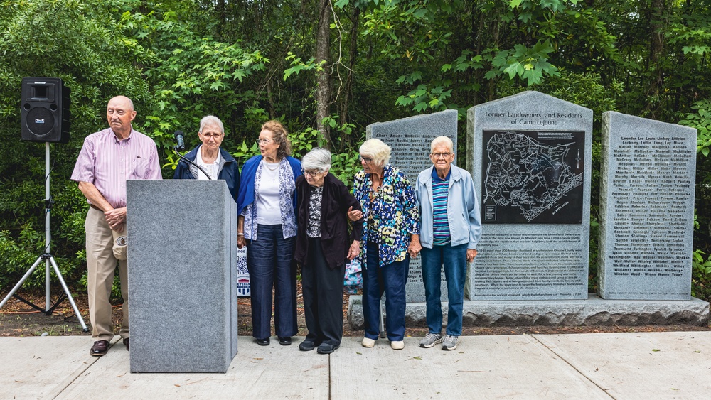 Former Landowners and Residents Monument Dedication Ceremony