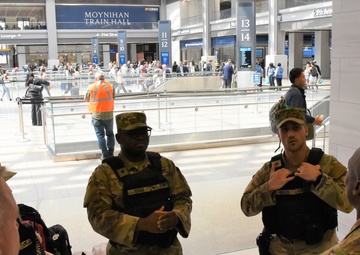 US Army Garrison Fort Hamilton Commander observes National Guard’s Joint Task Force Critical Mission in NYC