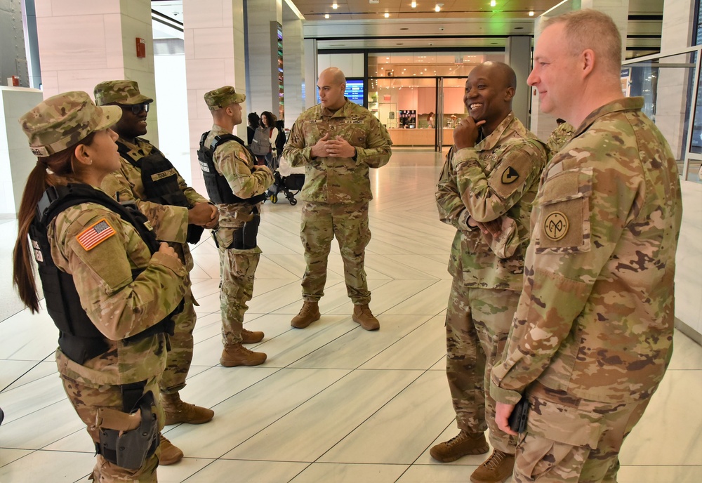 US Army Garrison Fort Hamilton Commander observes National Guard’s Joint Task Force Critical Mission in NYC