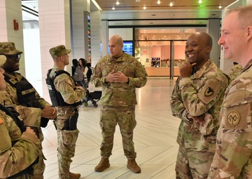 US Army Garrison Fort Hamilton Commander observes National Guard’s Joint Task Force Critical Mission in NYC