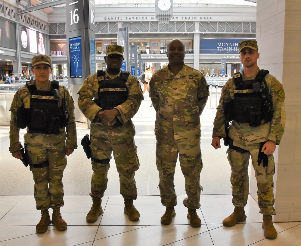 US Army Garrison Fort Hamilton Commander observes National Guard’s Joint Task Force Critical Mission in NYC