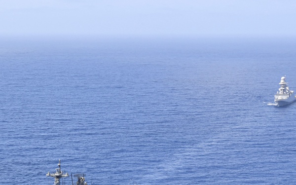 Ships Supporting Two Multinational Anti-Piracy Task Forces Train Together in Gulf of Aden
