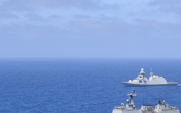 Ships Supporting Two Multinational Anti-Piracy Task Forces Train Together in Gulf of Aden