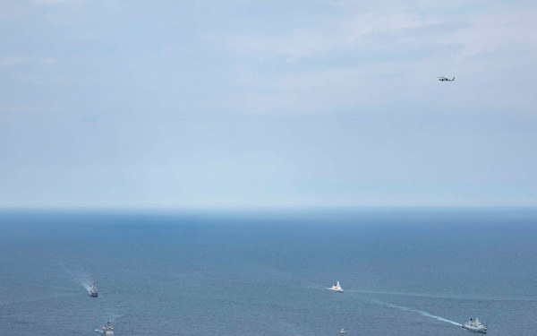 SNMG-1 Conducts a Photo Exercise