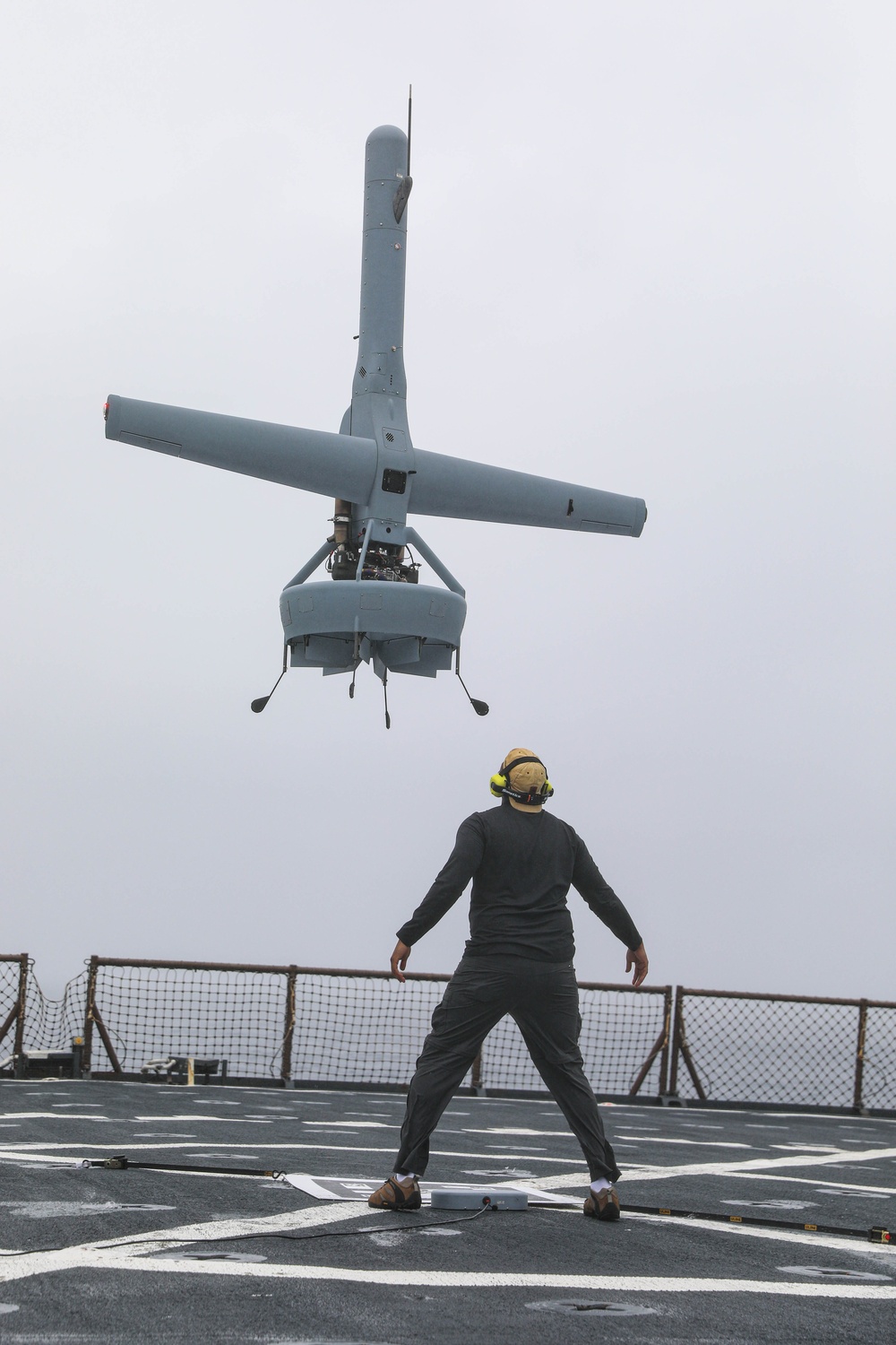 USS Carter Hall Tests Unmanned Aerial System Flight Capabilities