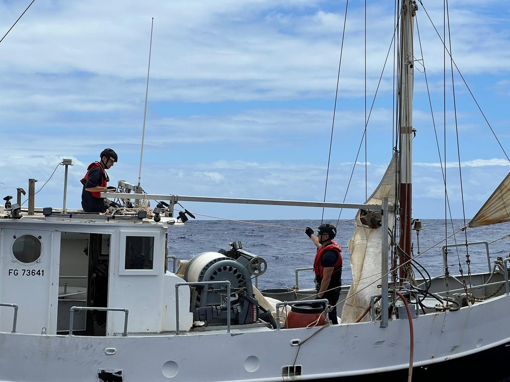 U.S. Coast Guard Cutter Joseph Gerczak assists disabled vessel, rescues mariner