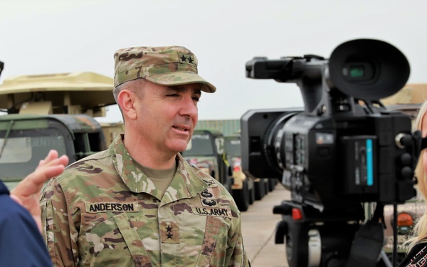 Soldiers from the 793rd MCT, 7th MSC join Sailors and National Guard Soldiers to make U.S. cargo transport history in Montenegro