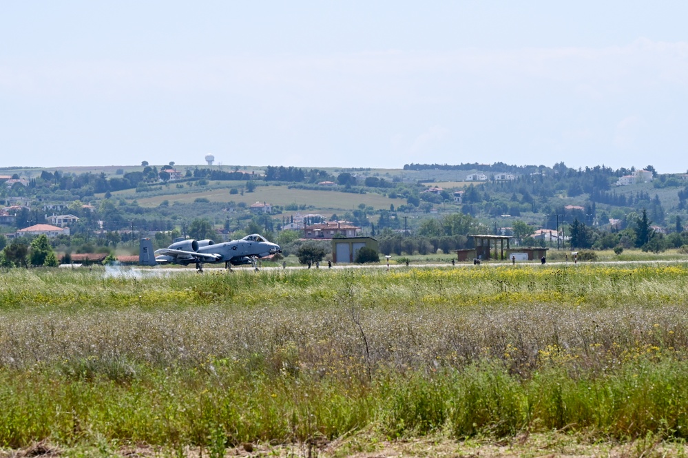 A-10s arrive at Thessaloniki Air Base from Zaragoza, Spain