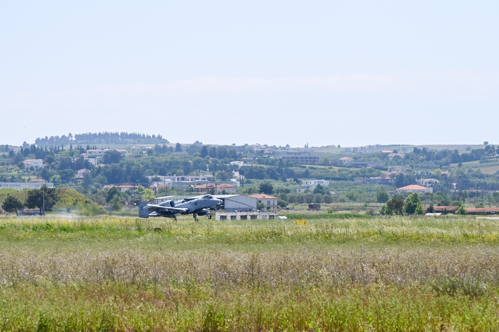 A-10s arrive at Thessaloniki Air Base from Zaragoza, Spain