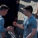 Cadets aboard USCGC Eagle receive damage control training in the Baltic Sea