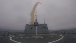 French Navy FREMM Bretagne Aster launch