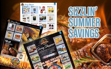 Commissary Sales Flyers for May 22 - June 4 promote ‘Sizzlin’ Summer Savings’ on select meat, produce, grilling items