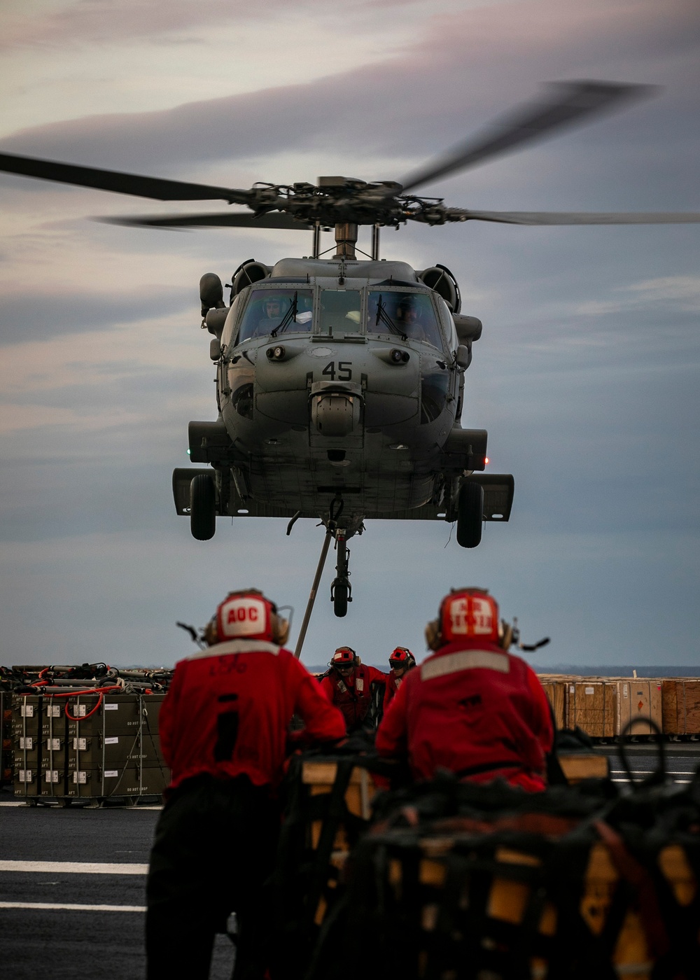 USS George H.W. Bush (CVN 77) Ordnance Transfer