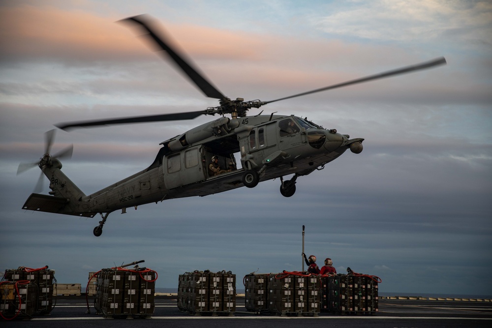 USS George H.W. Bush (CVN 77) Ordnance Transfer