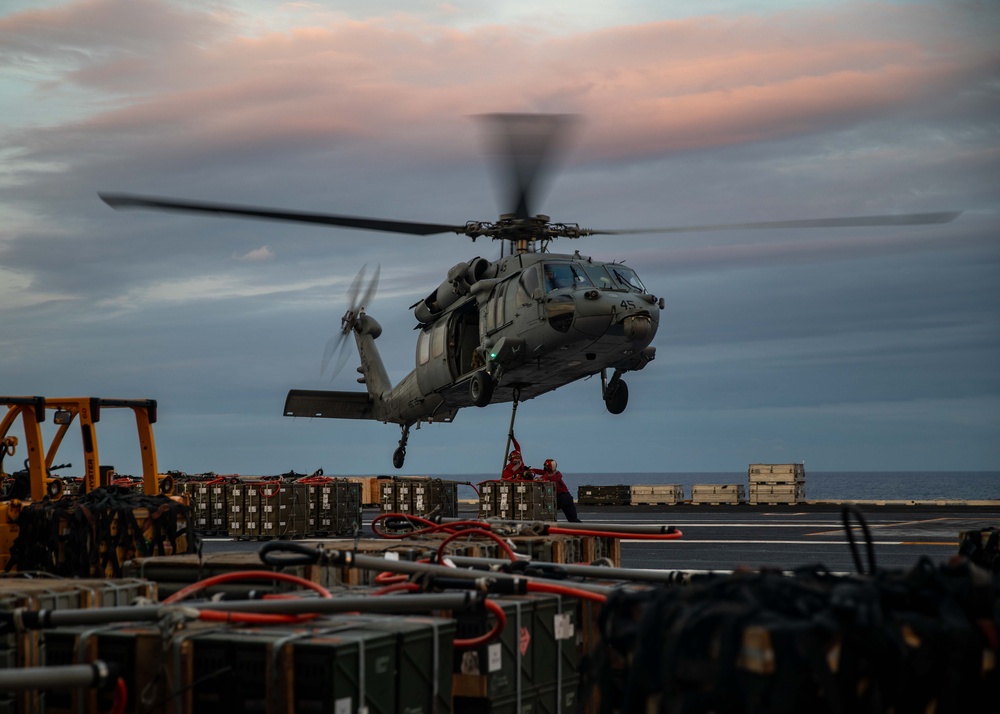 USS George H.W. Bush (CVN 77) Ordnance Transfer