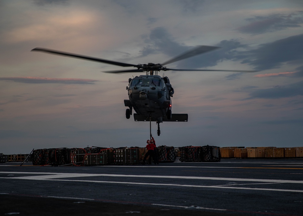 USS George H.W. Bush (CVN 77) Ordnance Transfer